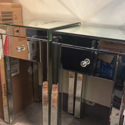 Mirrored Pier 1 Nightstands 