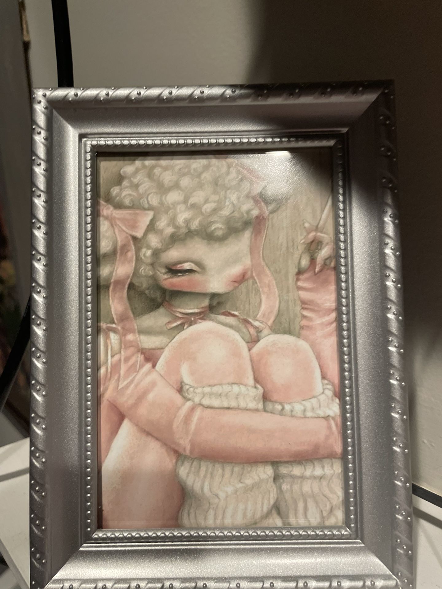 Whimsical Framed 'BallaLlama Take 5' Artwork 4x6