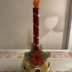 Vintage Christmas Candle Stick Lamp