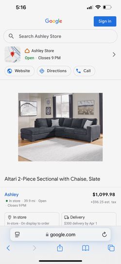 Altar 2 Piece Sectional Couch