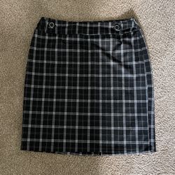 Women’s Size 18-20 Cato Black Plaid Skirt 