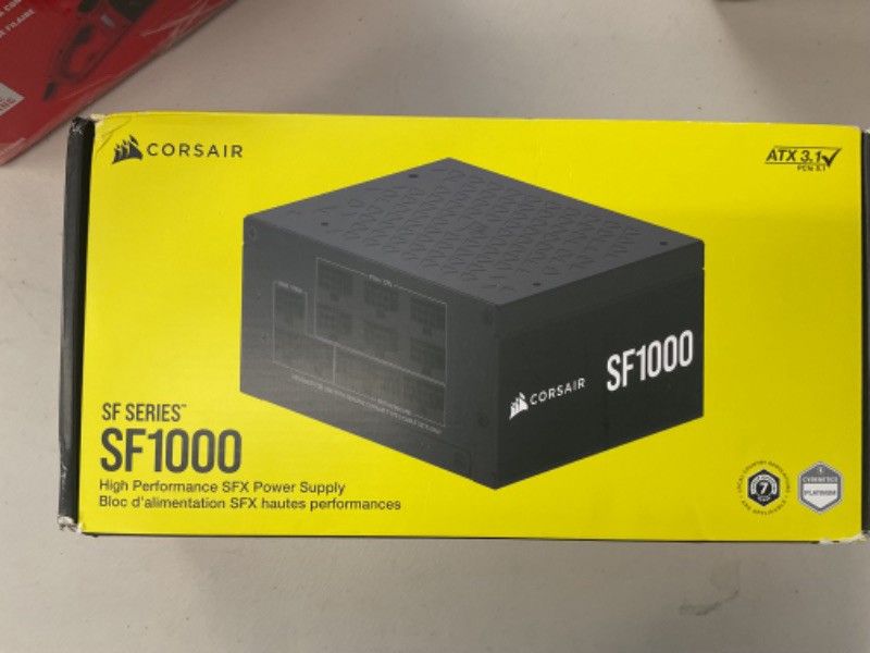 CORSAIR SF1000 (2024) Fully Modular Low Noise 80 Plus Platinum ATX Power Supply