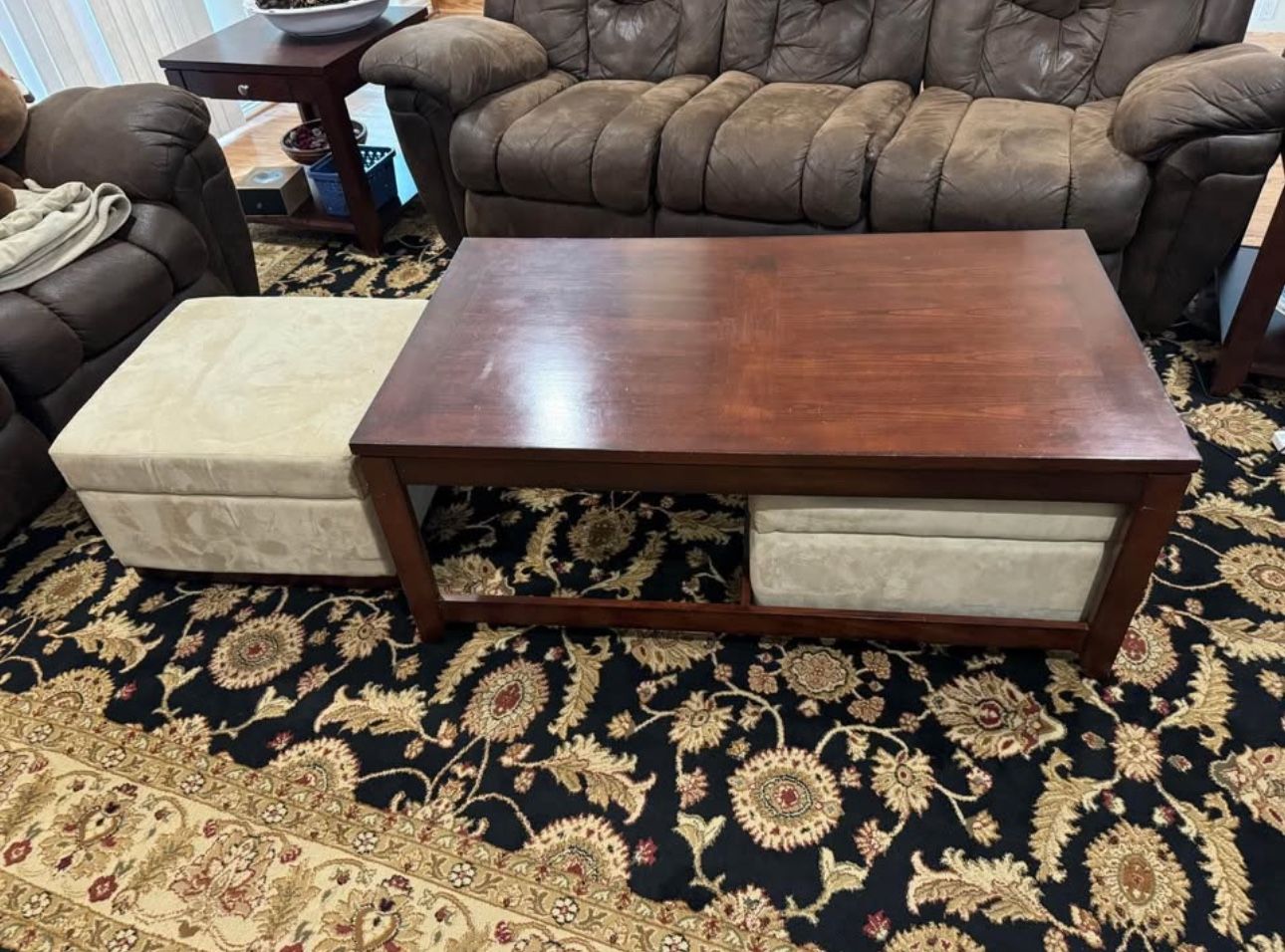 Living Room Center Table And End Tables.