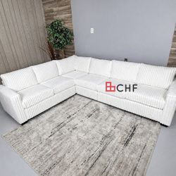 jumbo corduroy white living room sectional sofa 
