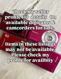 Check Profile-Digicams/Digital Cameras For sale - Check My Profile 
