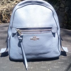 Genuine Coach Mini Back Pack  Perry Winkle Blue Good Condition