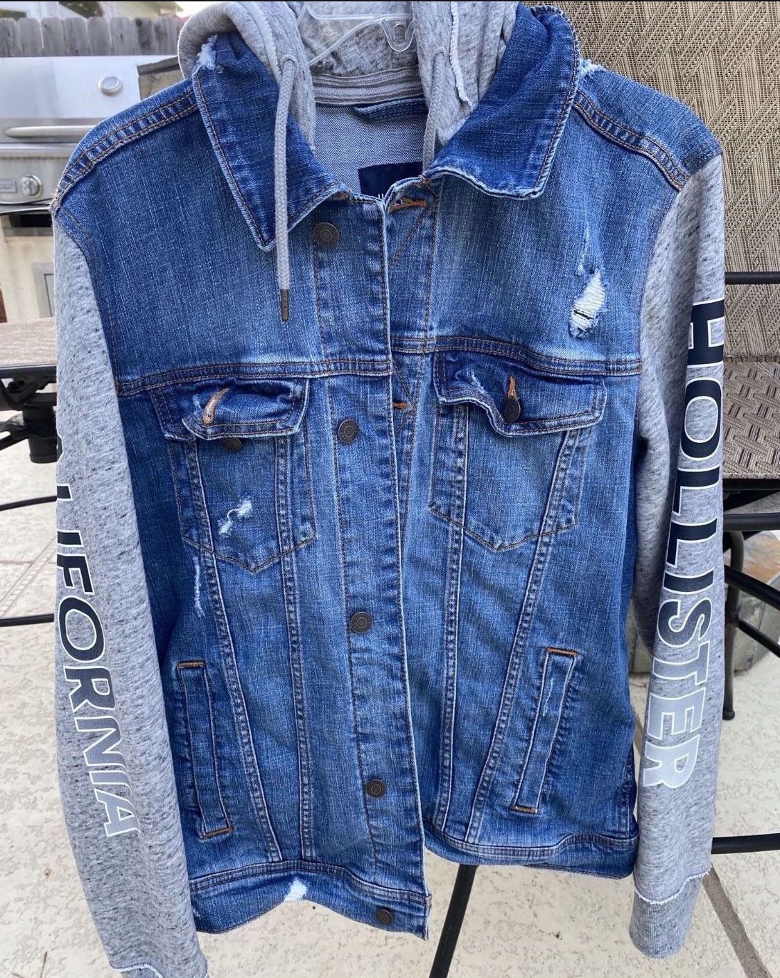 Hollister Jean Jacket - Sz L - Vintage Look But Almost New