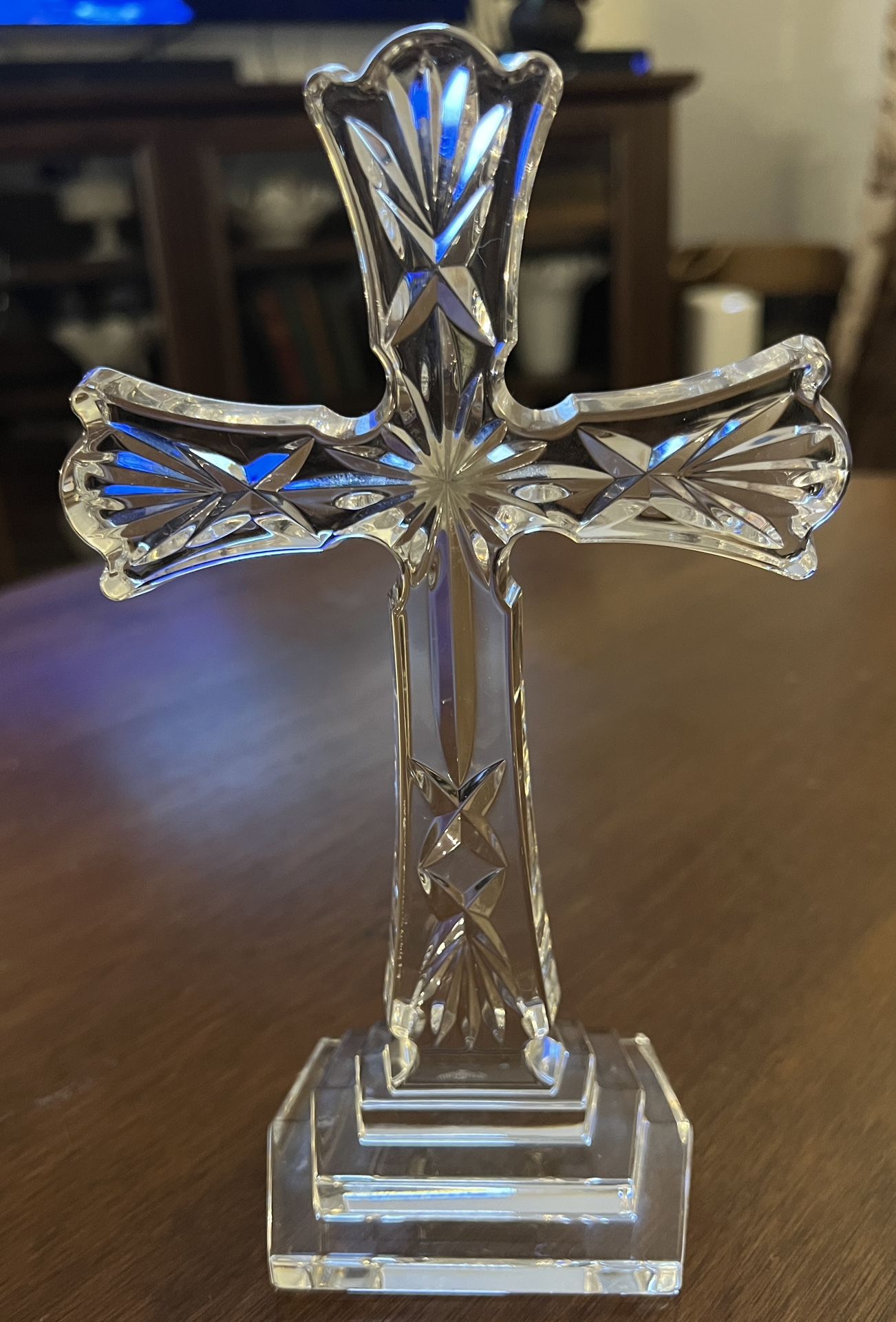 Waterford Crystal 8" Standing Cross. Catalog #104-819. No Box