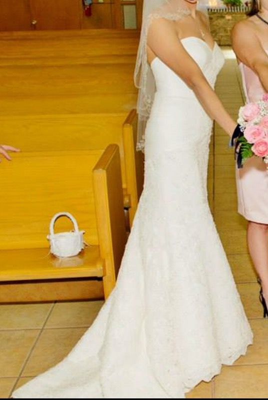 Mermaid lace wedding dress size 4-6