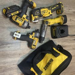 DeWalt Hand Tools, Battery, Charger & DeWalt Tool Bag.