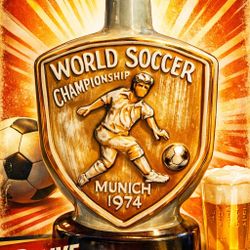 FIFA Souvenir Porcelain Decanter 