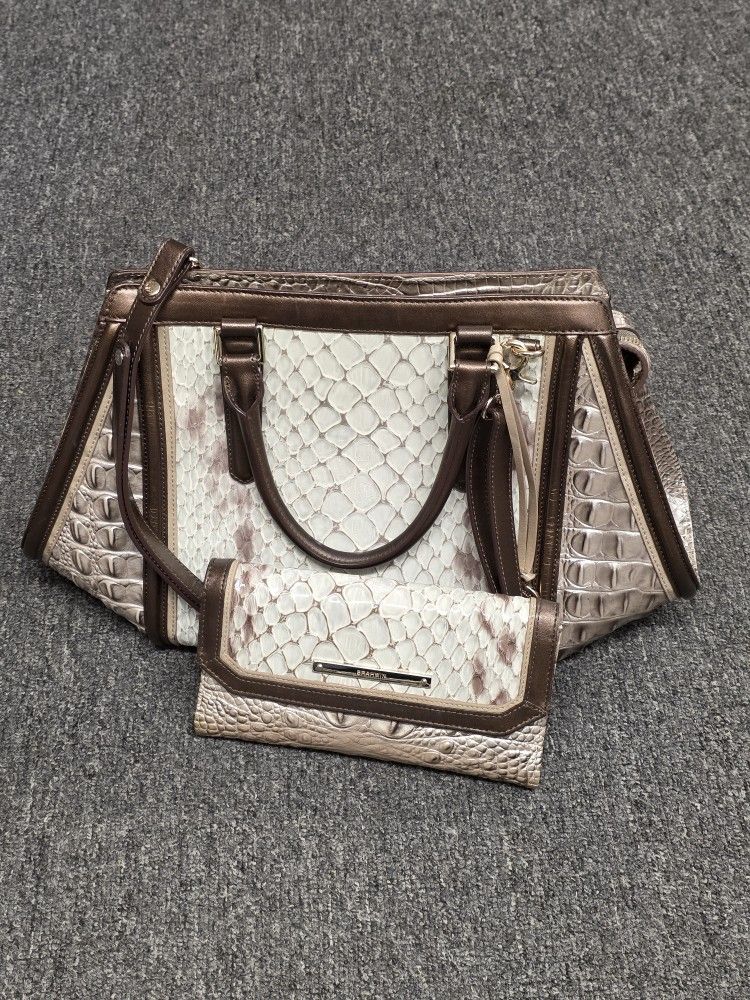 Brahmin Sky Carlisle Arden Satchel 
