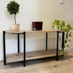 🖥️ Media Table – Charter Oak Finish, Fits up to 55” TV – 44 x 13.5 x 21.5