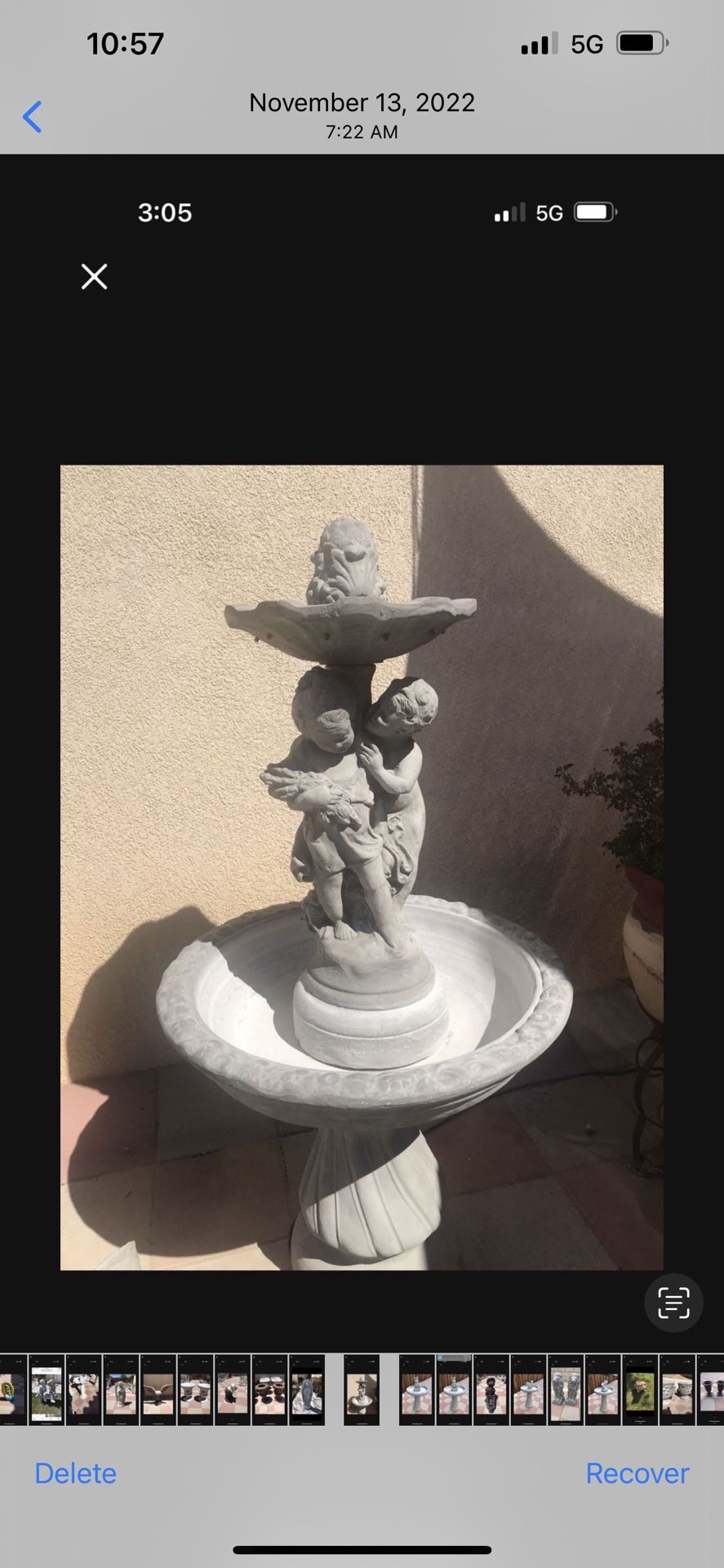 New Water Fountain Made Out Of Cement Perfect Gift