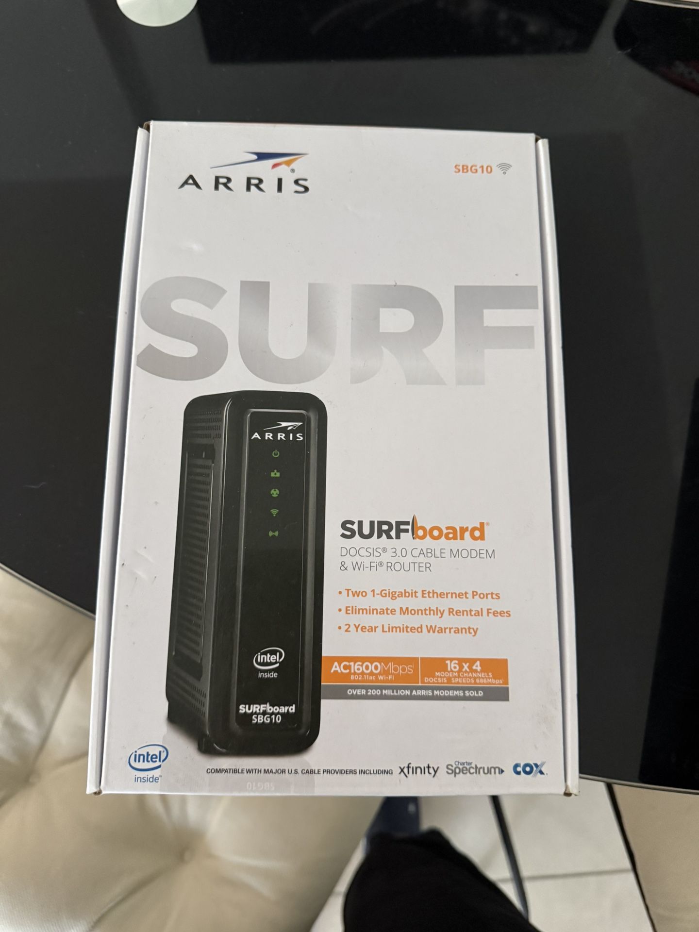 Arris SURFboard SBG10 DOCSIS 3.0 Cable Modem & Wi-Fi Router
