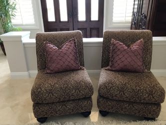 Two Cheniell  Accent Chairs