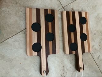 Shot glass flight boards