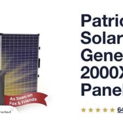Patriots power solar generator 2000x
