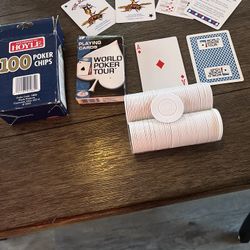 Playing Cards And Chips / Poker 