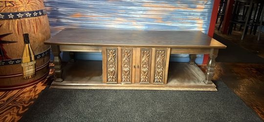 Solid wood coffee table