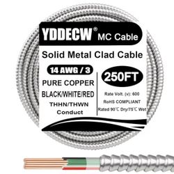 14/3 Metal Clad (MC) Cable