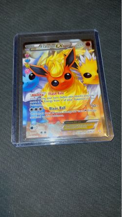 Pokemon Cards Generations Radiant Collection Flareon EX Full Art
