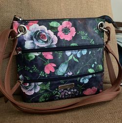 Rossetti Floral Handbag In Good Condition 