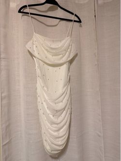 White pearly dress