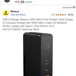 Baseus 120W GaN II Fast Charger