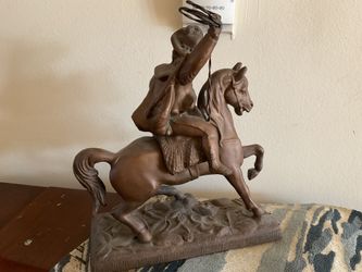 VTG WESTERN SCULPTURE TABLE TOP DECOR