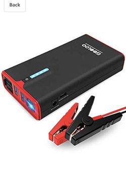 1200A Peak SuperSafe Car Jump Starter with USB Quick Charge 3.0 (Up to 8.0L Gas or 6.0L Diesel Engine), 12V Portable Power Pack Auto Battery Booster
