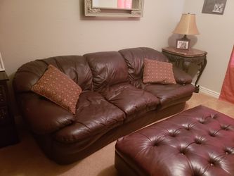 Leather sofa
