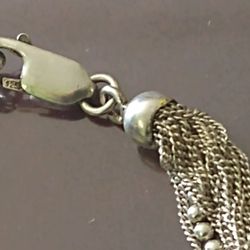 Bracelet With Stone Silver