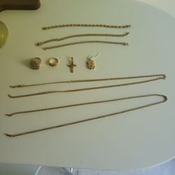 14kg Lot Chains, Bracelets,Rings And More
