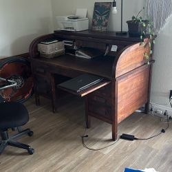 ANTIQUE HANDMADE ROLLTOP DESK