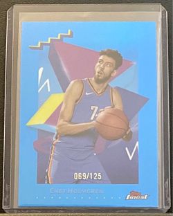 2024-25 Topps Finest Chet Holmgren Blue Refractor #069/125
