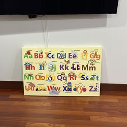 Wall Art Canvas ABC
