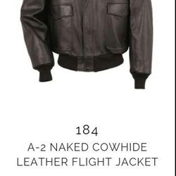 Schott USA leather flight jacket
