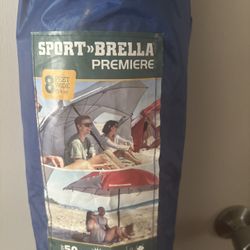 Sport-Brella Premiere with UPF 50+ protection.