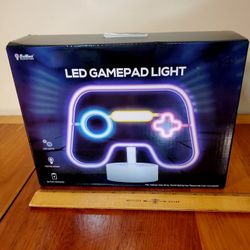 NEON Light LED Kids Table Lamp Gaming Controller Classic Multi-colored NEW NWT