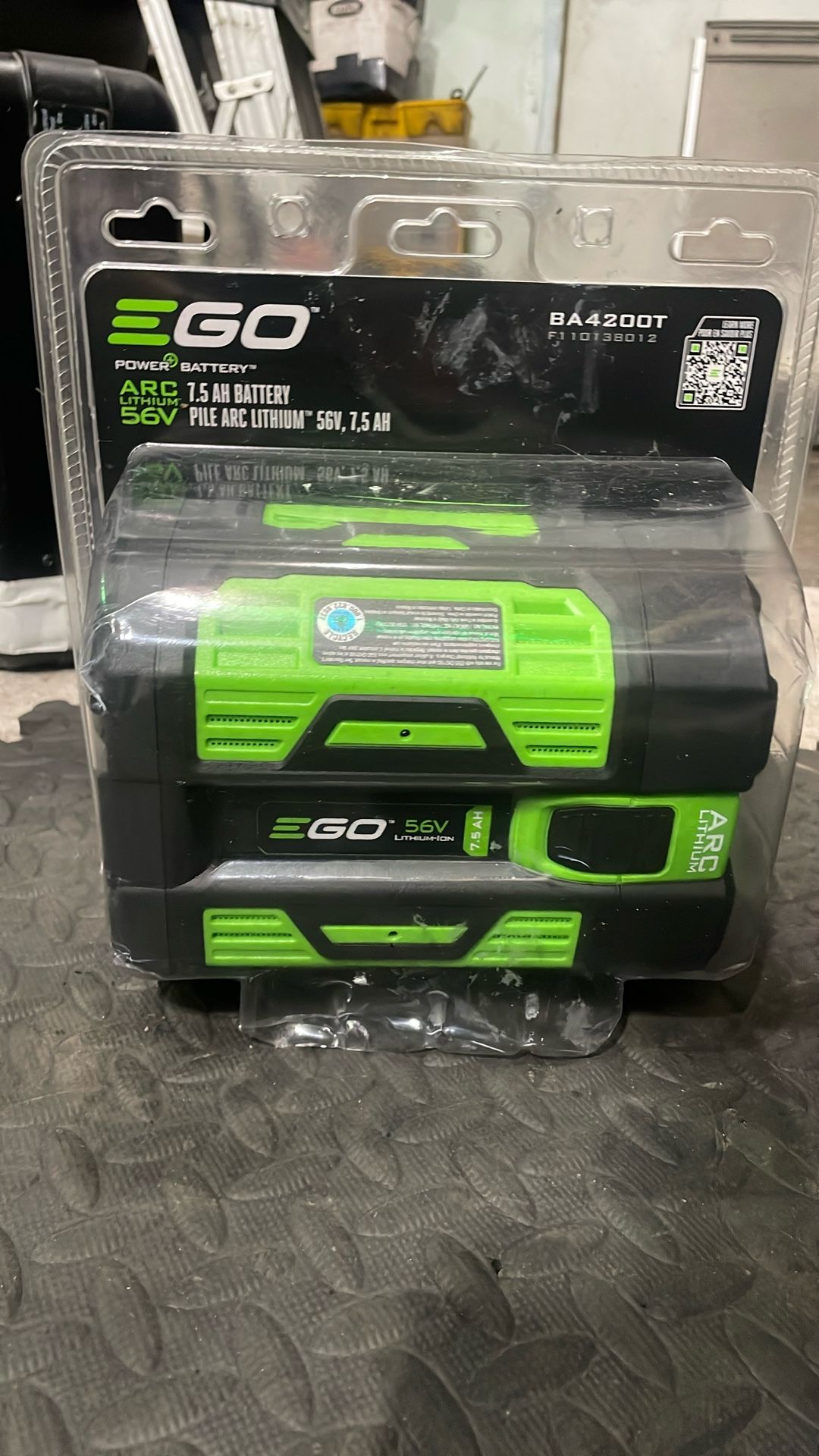 EGO 56v LITHIUM ION 7.5 AH AND 5.0AH