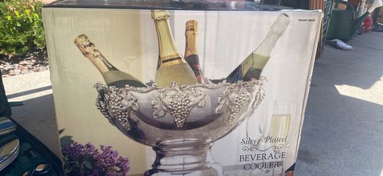 Silver Plated Beverage Cooler