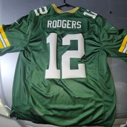 Aaron Rodgers On Field Nike Packers Jersey 