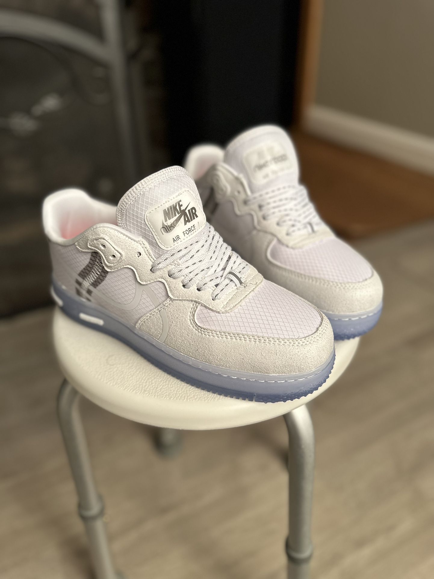 Air Force 1 React QS 'White Ice' / ‘White Light Bone’