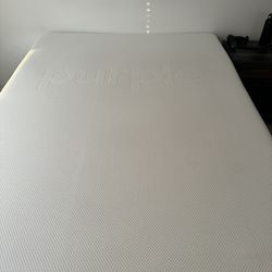 Barely Used purple Queen Mattress