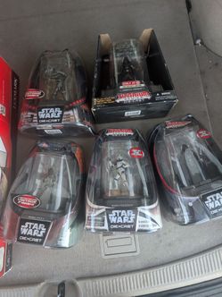 Star Wars 3 1/4 inch Titanium series, 5 action figures
