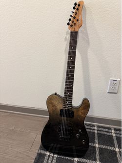 Schecter PT Standard Electric Guitar - Black Fade Burst Burl