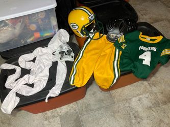 Halloween Green Bay Packers #4 Jersey, Helmet, Pants, Shoulder Pads Size Medium