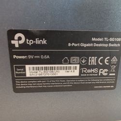 TP-Link TL-SG108E 8 Port Gigabit Easy Smart Switch, Plug & Play, Support QoS & Vlan