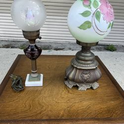 Victorian Oil Lamps (Electrified)